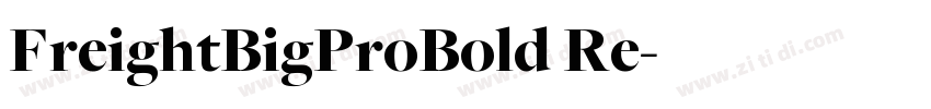 FreightBigProBold Re字体转换